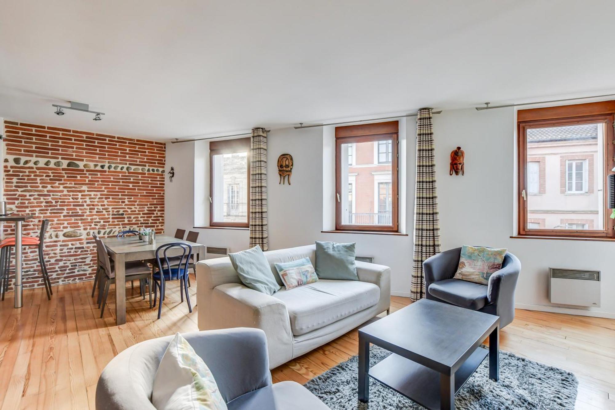 Duplex Tolosa - Pont-Neuf, Dome De La Grave, 2 Bdrs 85M2, Ac, Free Private Car Park - T3 85M2 Avec Clim, Parking Prive Gratuit Exterior foto