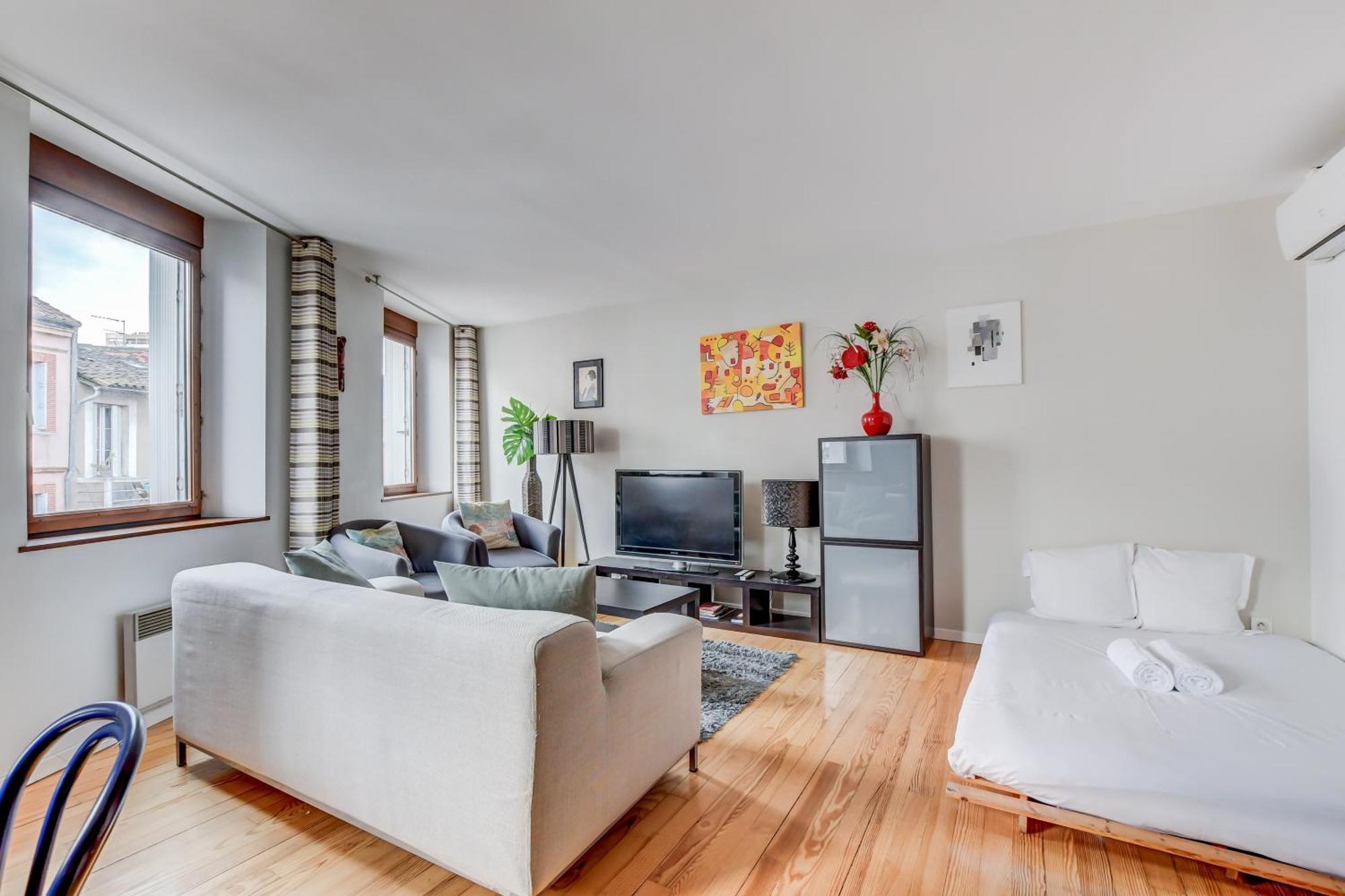 Duplex Tolosa - Pont-Neuf, Dome De La Grave, 2 Bdrs 85M2, Ac, Free Private Car Park - T3 85M2 Avec Clim, Parking Prive Gratuit Exterior foto