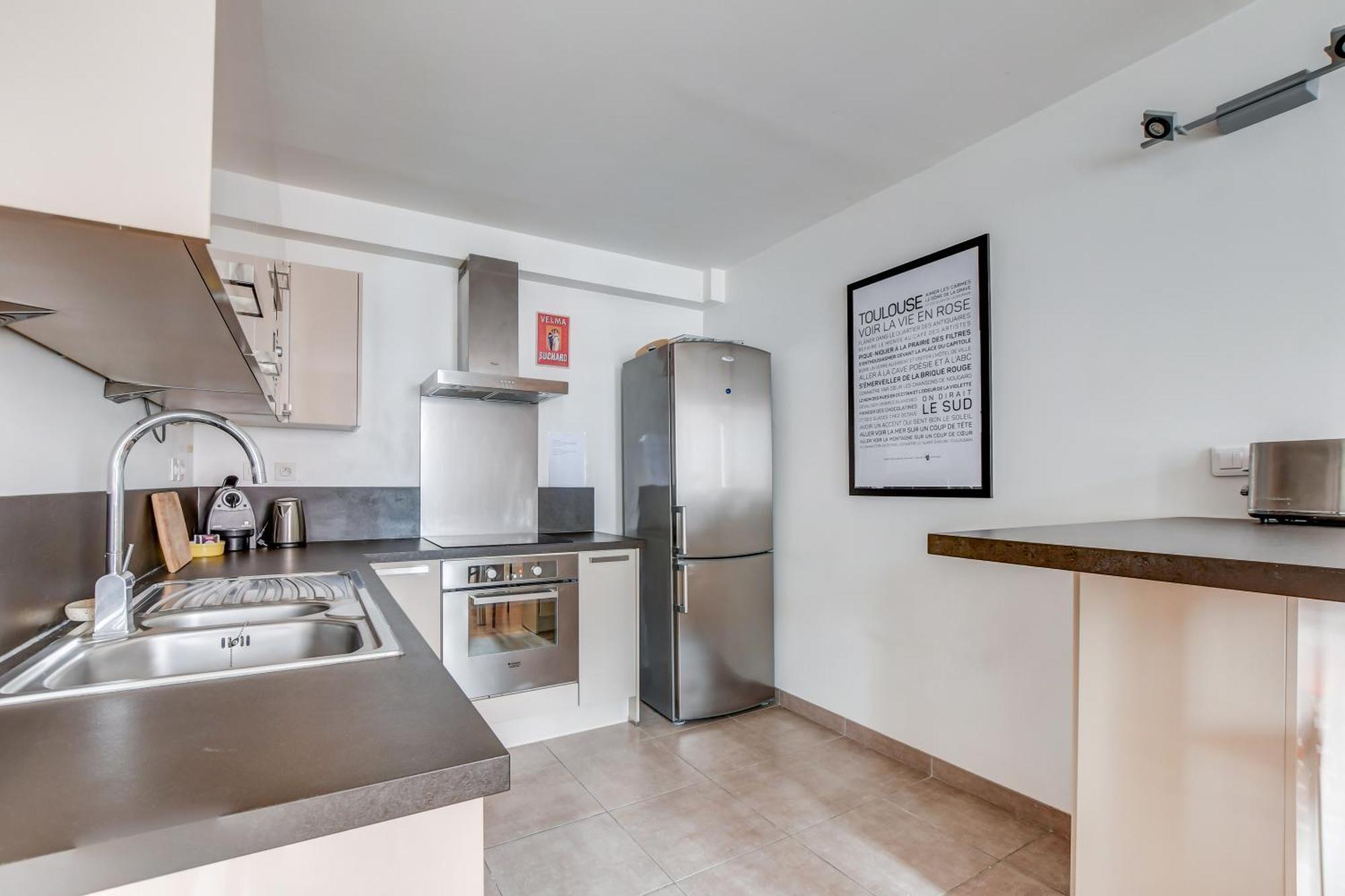 Duplex Tolosa - Pont-Neuf, Dome De La Grave, 2 Bdrs 85M2, Ac, Free Private Car Park - T3 85M2 Avec Clim, Parking Prive Gratuit Exterior foto