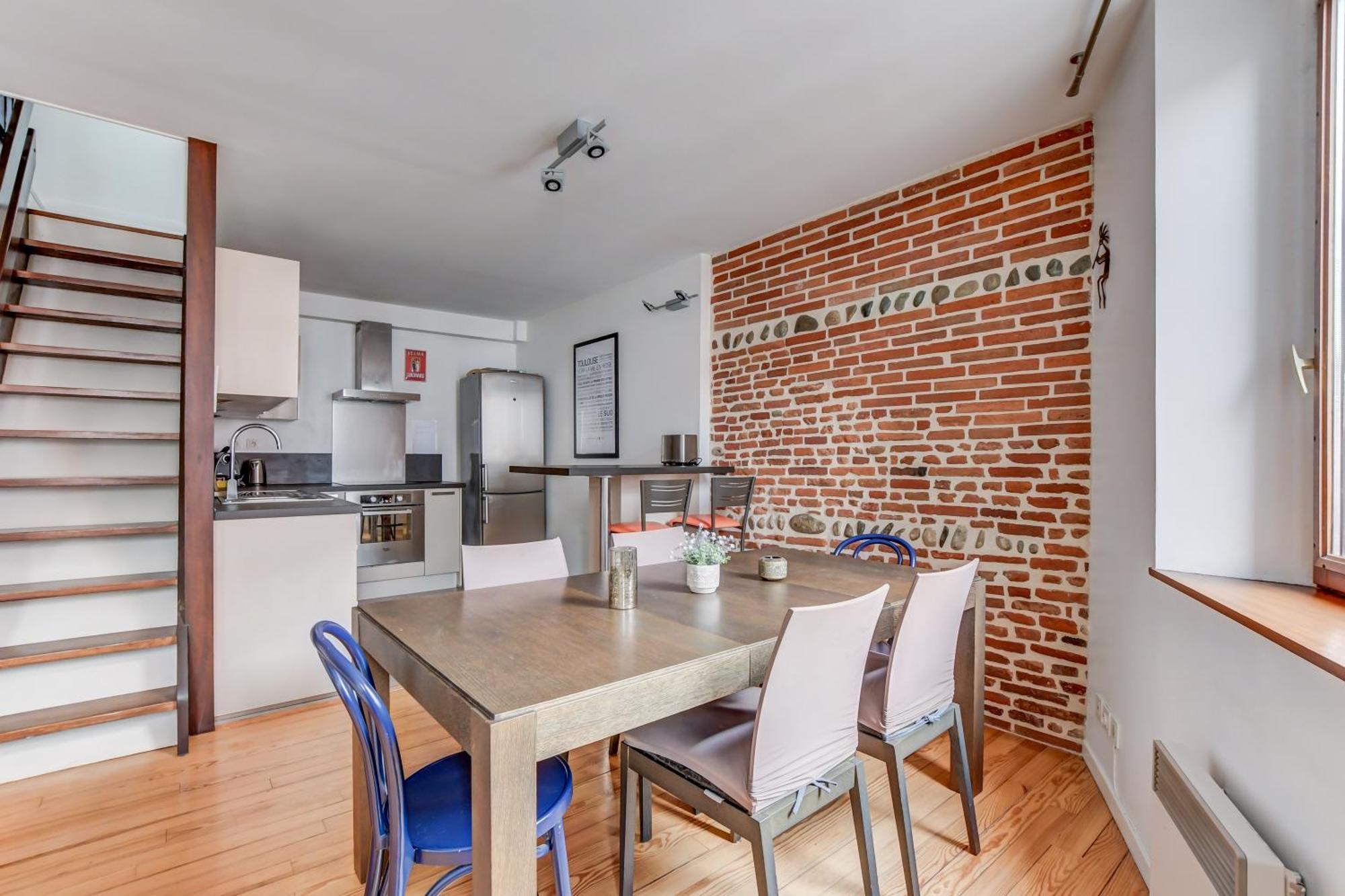 Duplex Tolosa - Pont-Neuf, Dome De La Grave, 2 Bdrs 85M2, Ac, Free Private Car Park - T3 85M2 Avec Clim, Parking Prive Gratuit Exterior foto